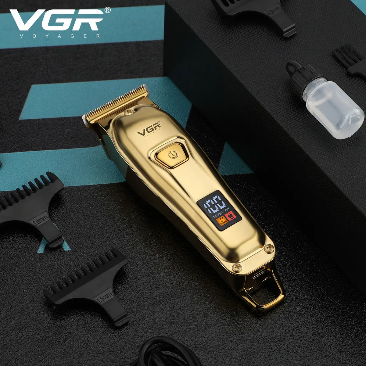 VGR 965 New metal Hair Cutting Machine Electric Hair Clipper Barber Professional Cordless Hair Trimmer for Men