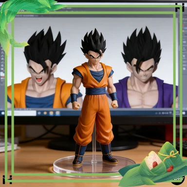 HM Studio Original Dragon Ball SHF God Gohan Black Gohan - Accessori Scultura Testa e Corpo (SHF Dragon Ball 1/12)