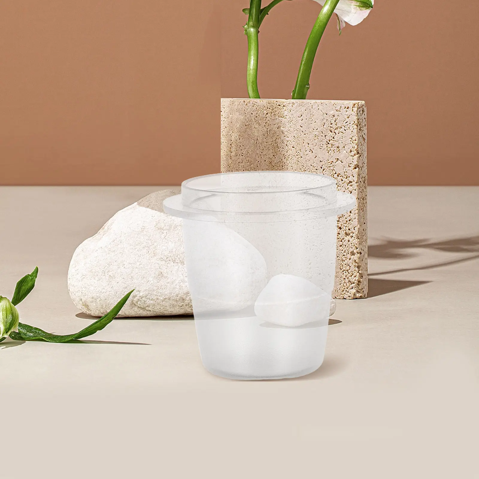 Coffee Dosing Cup Frosted Translucent 58Mm Plastic Espresso Powder Receiving Cup Grinding Tray for Coffee Machine Accessories