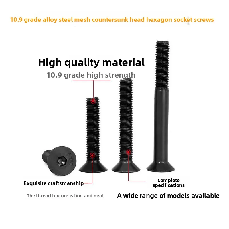 720Pcs Set Sekrup M3 M3X4/6/8/10/12, Baja Paduan Allen Hexagon Hex Socket cap Button & Flat Head Screws Assortment Kit untuk drone