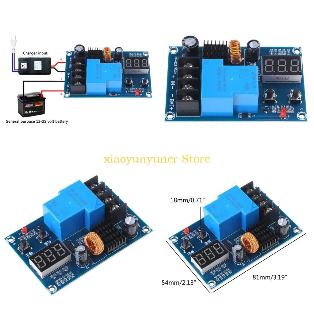 

P9JB Модуль управления зарядкой аккумулятора, плата контроллера заряда для свинцово-кислотного литий-ионного автомобильного 6-60