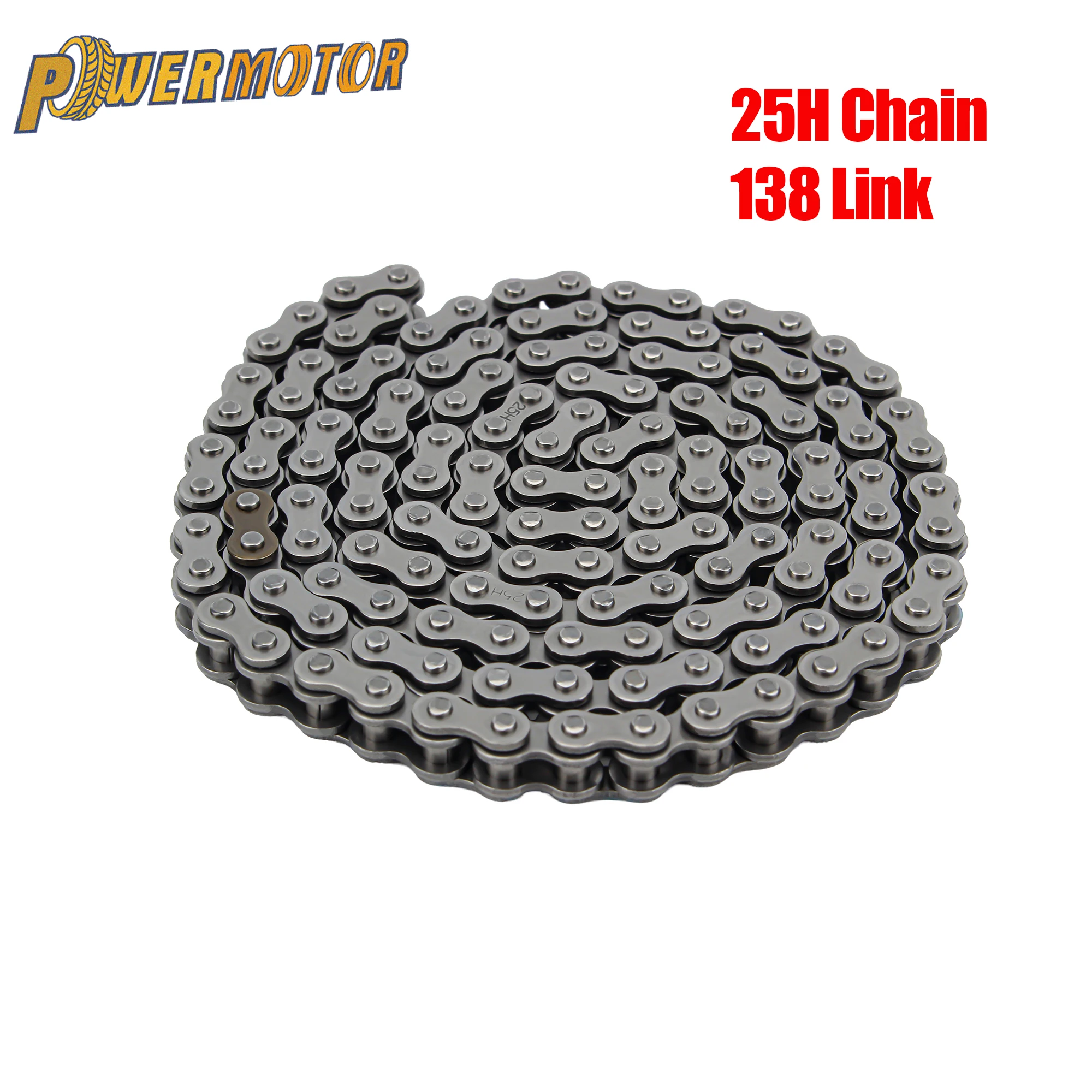 25H سلاسل الدراجات النارية 138 وصلات محرك سلسلة ربط ل 47cc 49cc 2 السكتة الدماغية محرك الترابية دراجة سكوتر ATV عربات التي تجرها الدواب رباعية أجزاء عالمية