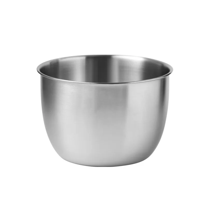 1pc Kitchen 304 Stainless Steel Mixing  Bowl Deep Design Anti-flying Cooking Baking Cake Bread Salad