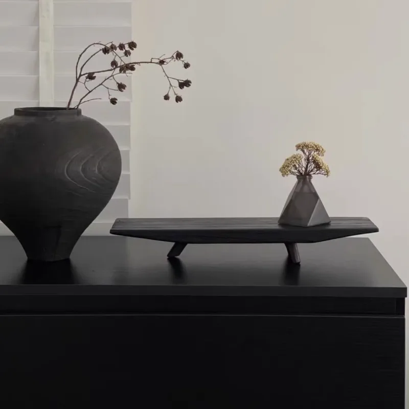 

Entryway Wooden Storage Tray Rustic Coffee Table Decor Solid Wood Decorative Tray Farmhouse Display Stand for Living Room