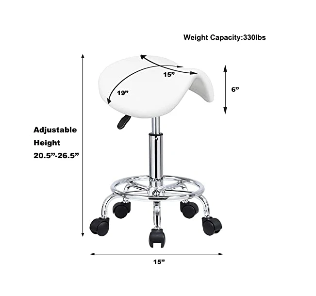 Salon Furniture Manicure Pedicure Spa Technician Chair Beauty Master Chair Profession Stool With Backrest