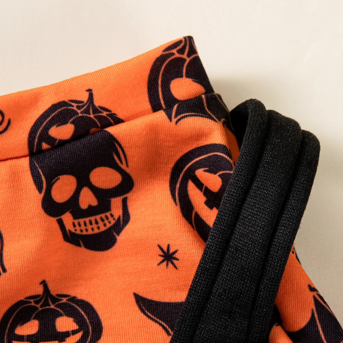 Halloween-Kostüm für Hunde, Kürbis-Schädel-Print, vierbeiniger Haustier-Overall für kleine Hunde, Welpen-Feiertagsoutfit – Detail 8