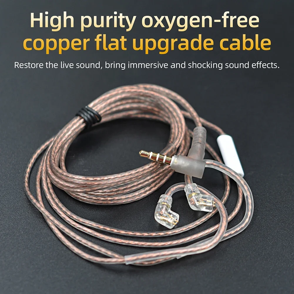 1/2/3/4/5/10pcs KZ Original Cable High-Purity Copper Twist Earphone Wire For ZS3 ZS4 EDX ZSN ZST ASX EDX ZSX CA4 C12 C16 ZAX C10