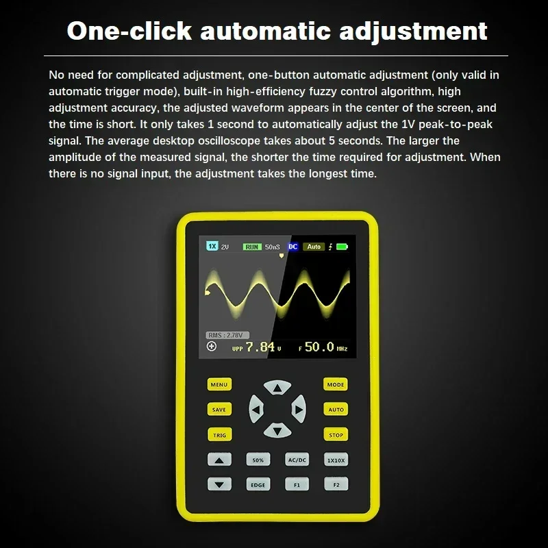 NEW 5012H Digital Oscilloscope 100MHz Analog Bandwidth 500MS/s Sampling RateSupport Waveform Storage