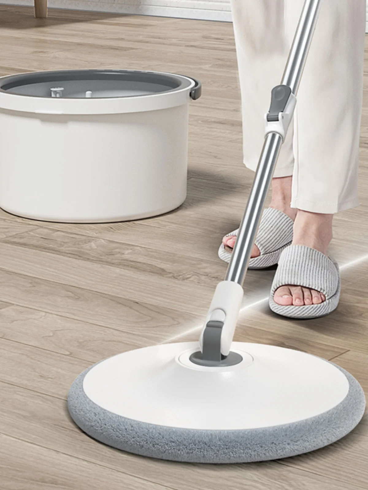 

Auatic Rotating Mop Buet Wet And Dry Dual Purpose No Hand Wa Needed Floor Cleaning Tool for Wooden Floors Home Use