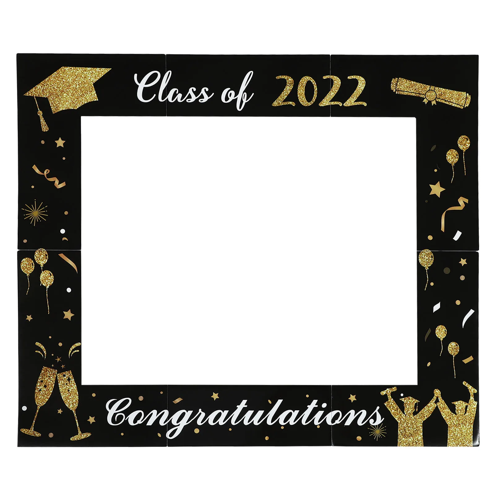 

2022 Party Photo Decor Fun Photography Tool School Event Diy Selfie Frame Foam Plastic Material Safe