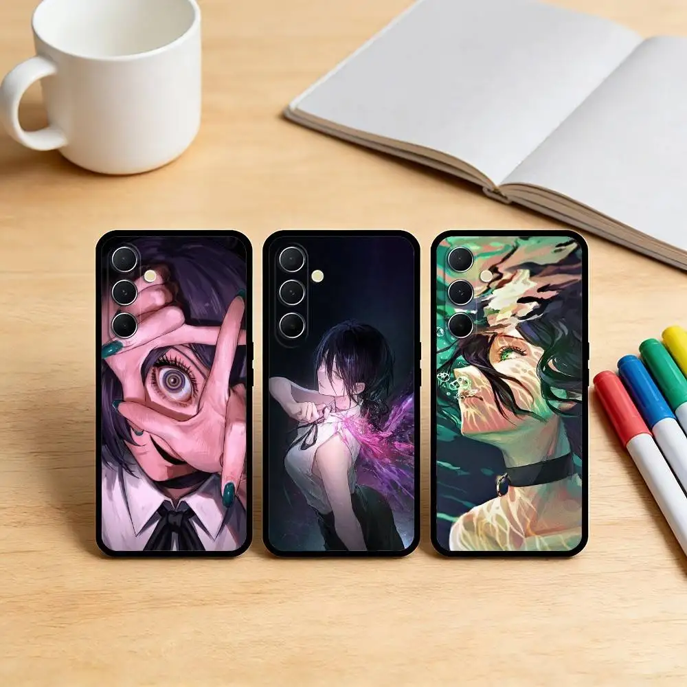 AAA Anime Cool Reze  Phone Case For Samsung S25,S24,S21,S22,S23,S30,Ultra,S20,Plus,Fe,Note,10,9,5G Black Cover