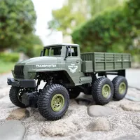 JJRC RC Car Boys 1/18 Remote Control Truck Military Off-Road Vehicle Radio-control Transporter with Light Simulated Electric Toy
