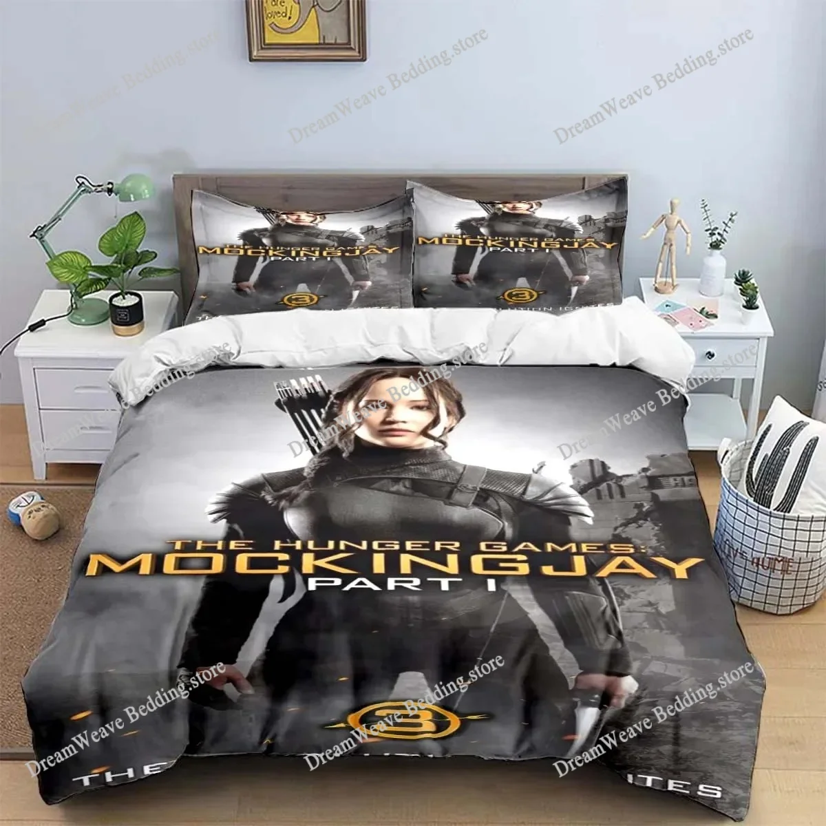 

The Hunger Games Fashion Anime 3d Digital Printing Bedding Set Duvet Cover Comforter Bed Youth Kids Girl Boys Gift Home Textiles