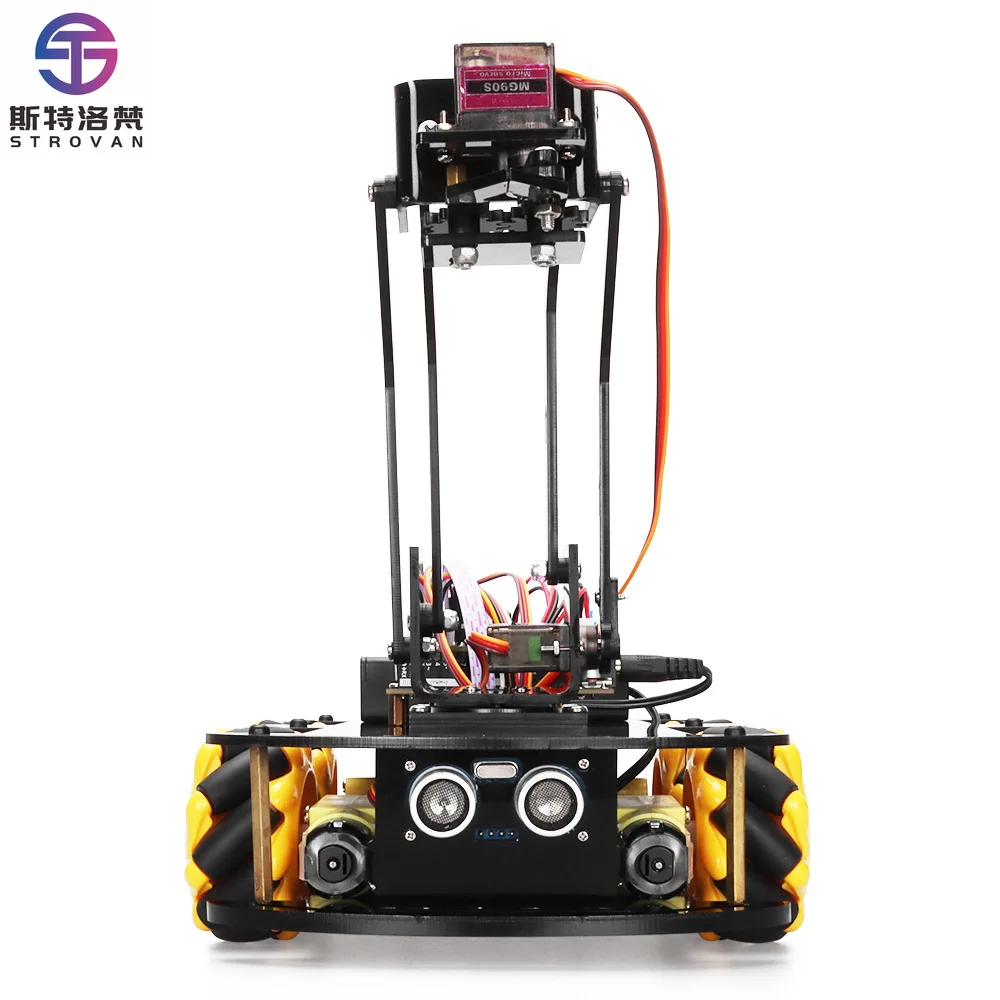 Mcnamee Wheel Robotic Arm BT Smart Obstacle Avoidance Smart Car Programming Kit