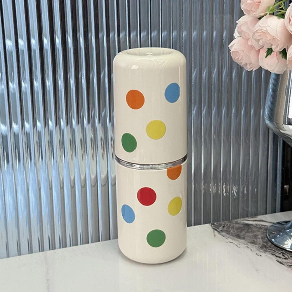 

Creative Portable Mouthwash Cup Plastic Cartoon Travel Wash Cup Sanitary Dustproof Toothpaste Case Bathroom