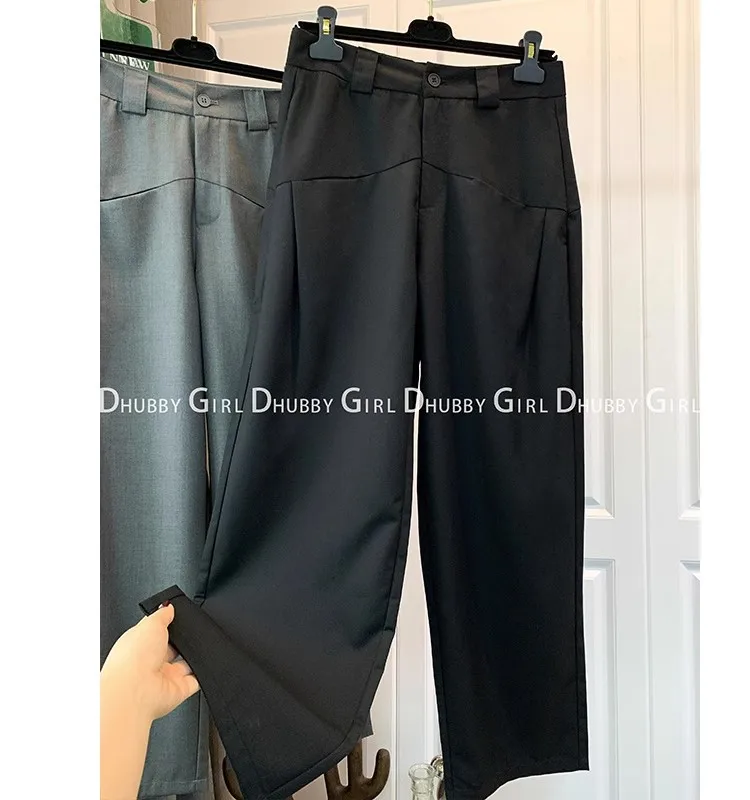 Women\'s Commuter Wide-leg Trousers High-Waisted Loose Pants High Waist Summer Commuter Ladies Aesthetic Mom Pants Trousers