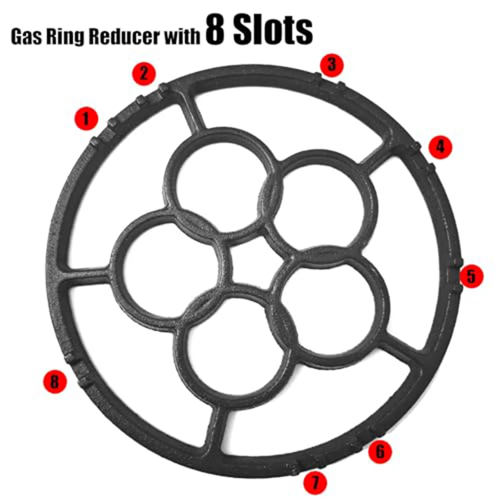 Cast Iron Reducer Gas Ring Reducer Brewing Coffee On Stovetop Stable Heat Diffusion Compact Size Accommodation