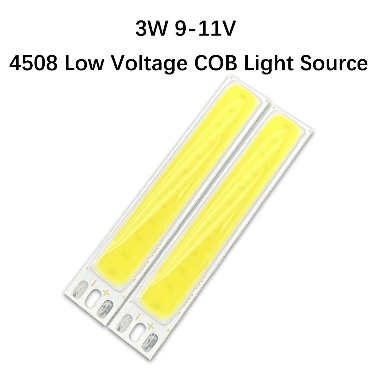 

10PCS 9-11V Input cob led bulb strip light source for DIY USB led lighting 3W 45*8mm 6cm bar lamp chip warm cold white