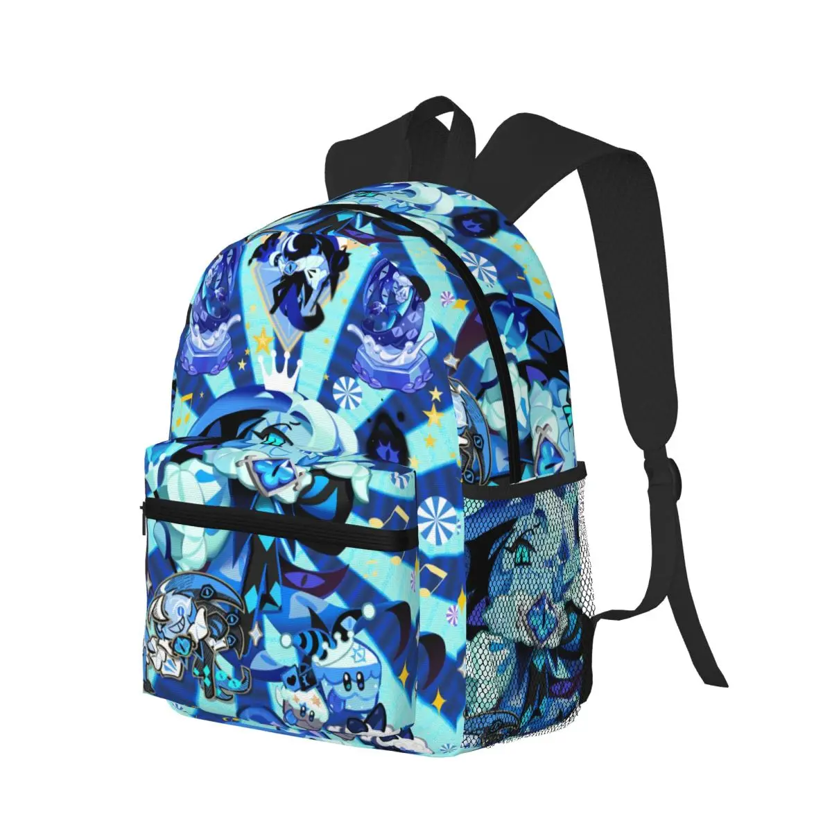 Shadow Milk Cookie Run Kingdom Student Backpack School Bag Hiking Travel Daypack for Men Women Bookbag Shoulder Bags