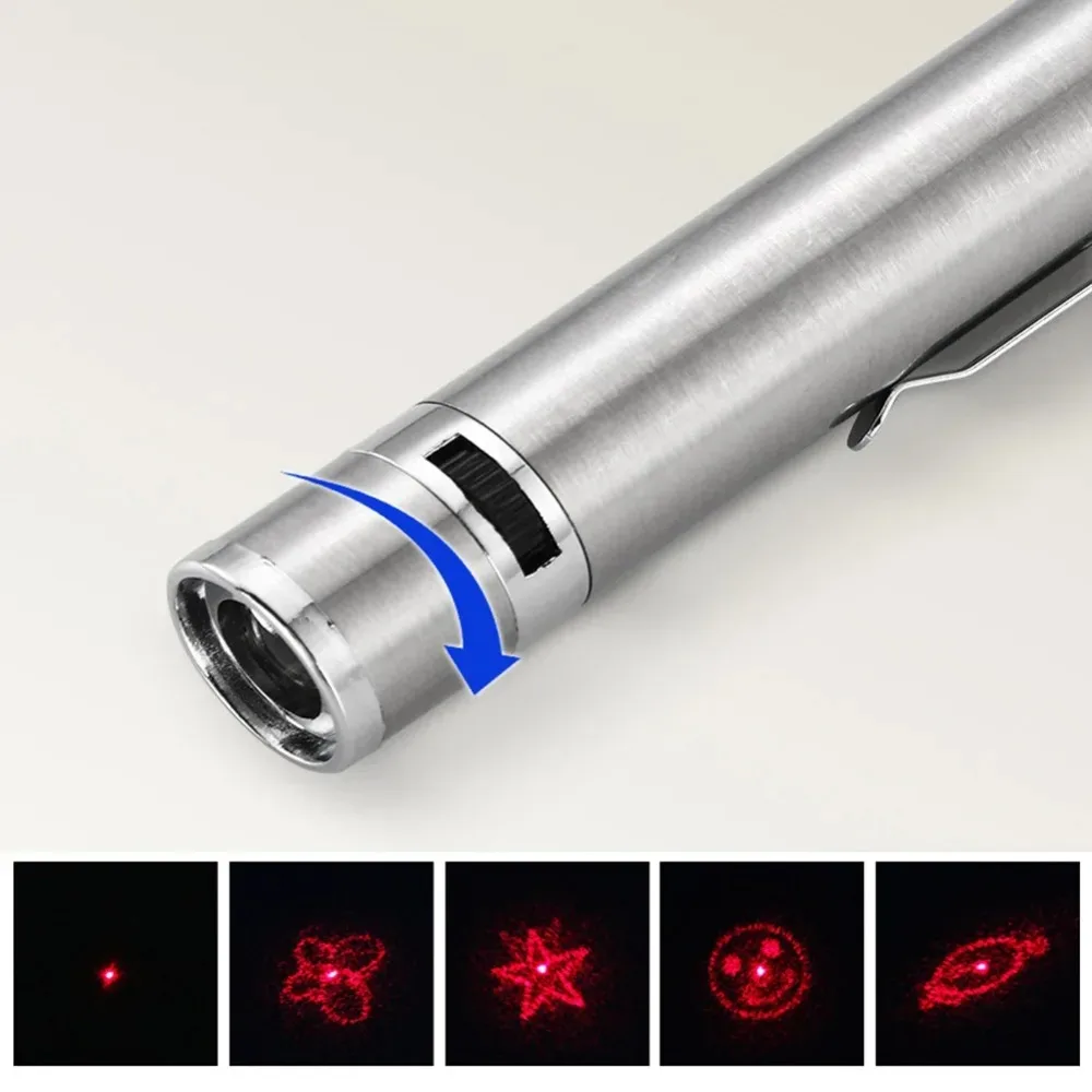 Xiaomi Youpin القط لعبة الليزر USB شحن مصباح ليد مؤشر الشعلة القابلة لإعادة الشحن الأشعة فوق البنفسجية مصباح يدوي القلم 5 أنماط قلم ليزر القط اللعب