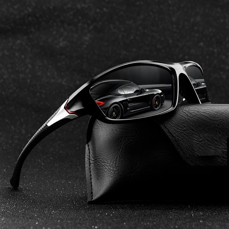 Modische Vintage-Sonnenbrille mit Metallrahmen-Dekoration für Angeln, Autofahren, Sport, Unisex-Laufbrille, Bergsteiger-Sportsonnenbrille