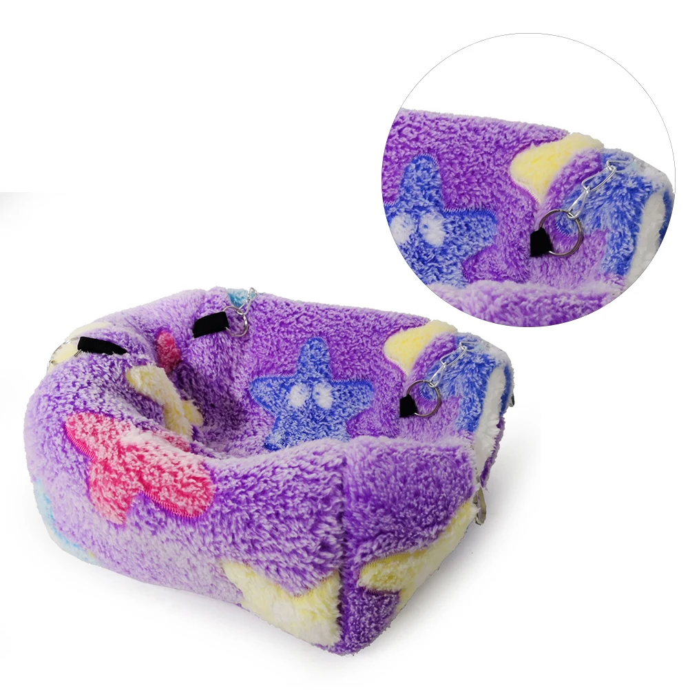 

Hanging Nest Coral Fleece Pet Bed Hammock Attractive Hamster Warm Multi-purpose