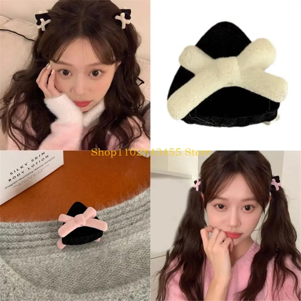 

49MC Mini Ear Clip Hairpin Bow Headdress Princess Kitten Ear Ear Bow Ear Hairpin Ladies Headwear Hair Styling Tools