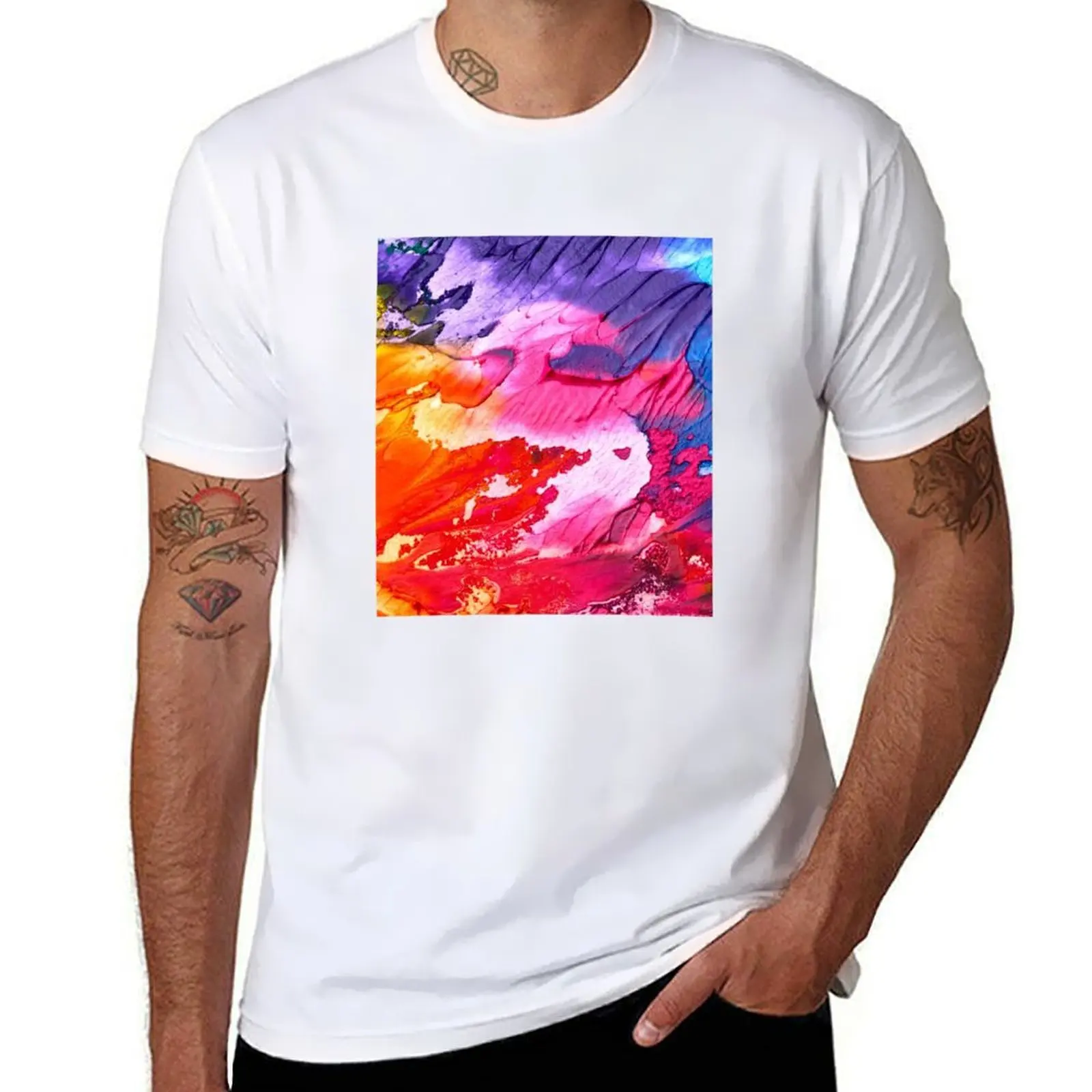 

100% for t shirts man anime t shirts cotton Print anime T-Shirt man Digital shirts oversize Art t Cute