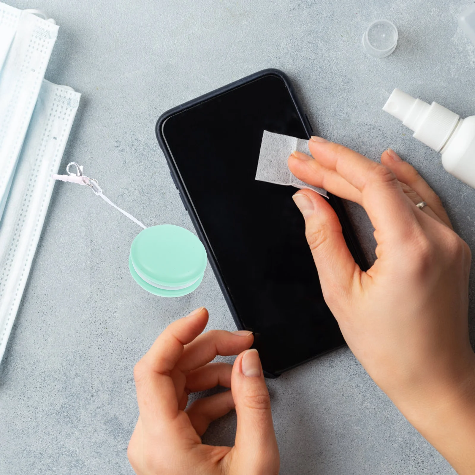 

2Pcs Gentle Surface Cleaning Cloths for Eyeglasses Phone Screens Portable Compact Design Screen Wipe Screen Cleaner