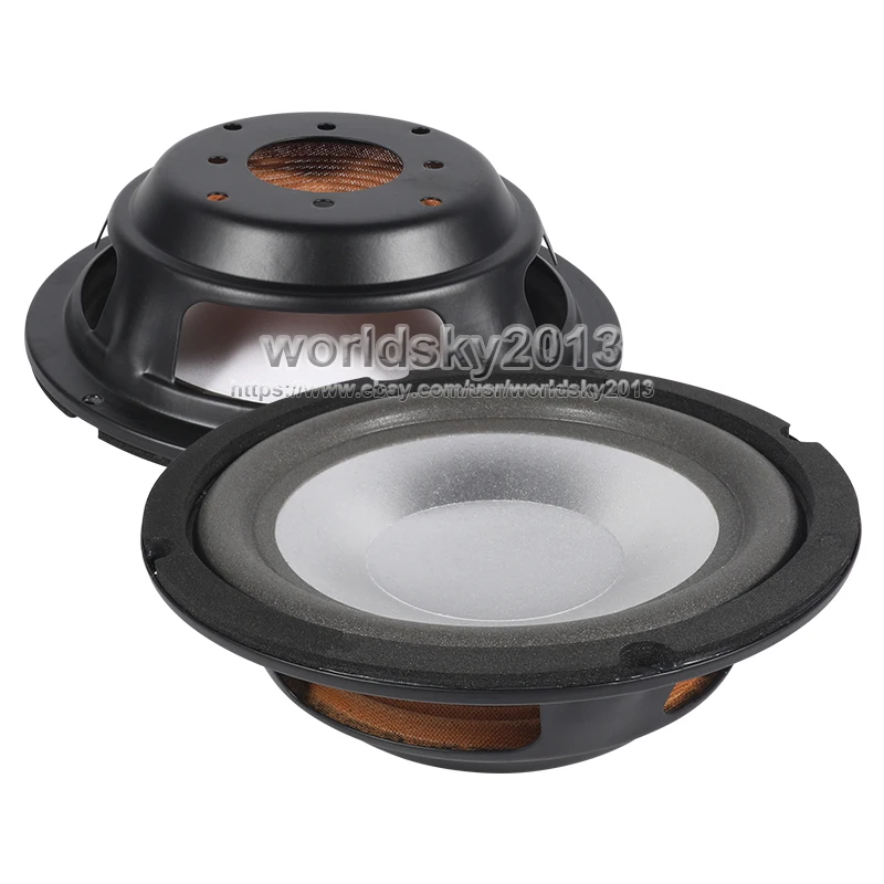 4/5/6.5/8/10 Inch Speaker Passive Radiator Horn Woofer Diaphragm Auxiliary Bass Repair Part Accessories Silver Foam Paper Basin