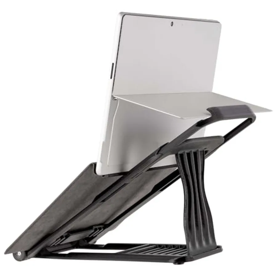 Stand for Surface Pro with Keyboard Attached — Ergonomic Desk Stand Compatible with Surface Pro 11/10/9/8/7/6/5/X and Go — Adju