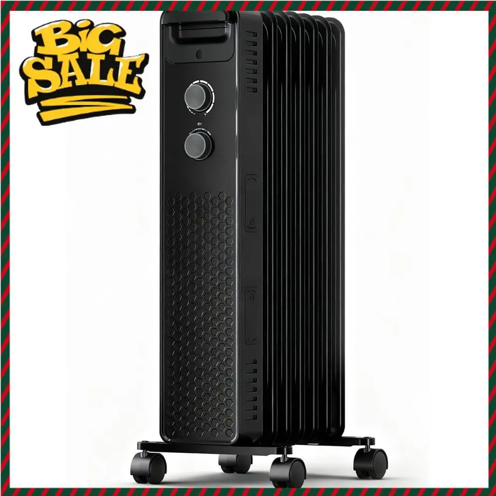 

Бестселлер: Портативный электрический масляный обогреватель 1500 Вт с регулируемой температурой, функциями безопасности и бесшумной работой