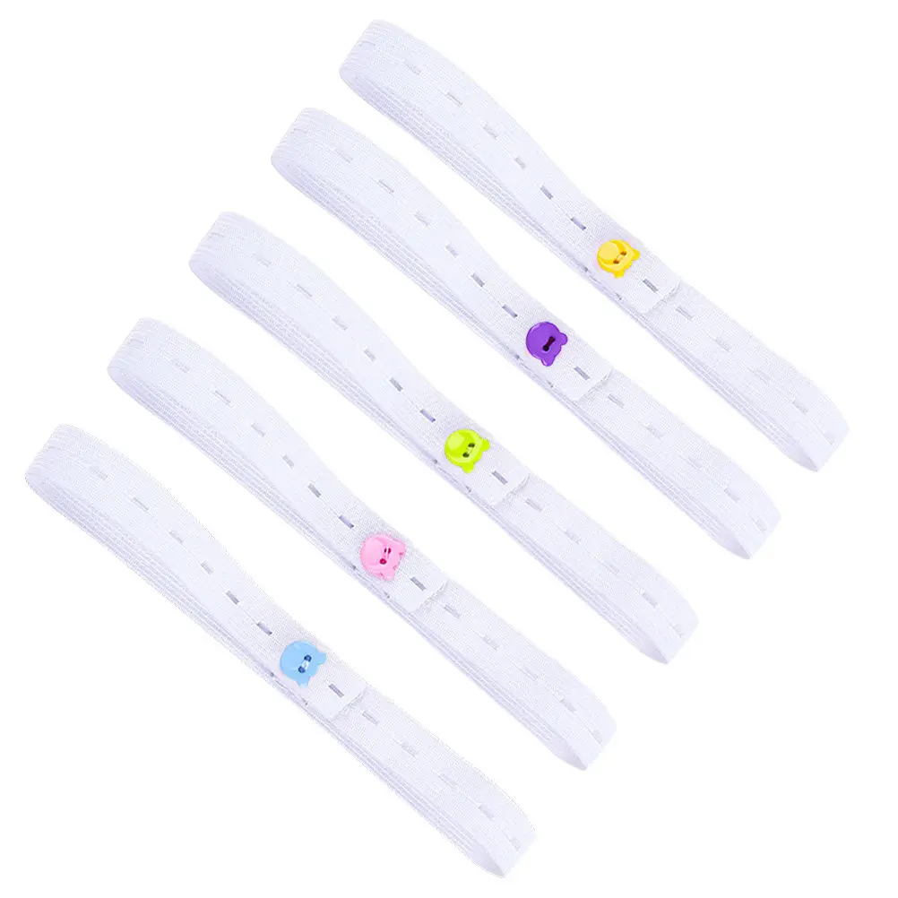 20Pcs Infant Diaper Tape Premium Soft Polyester Comfortable Buckle Fastening Belt Adjustable Elastic Diaper Strips for Baby Skin