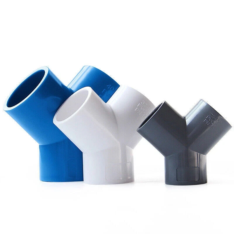 1/2/5Pcs PVC Y 3-Wege Stecker 20/25/32/40/50/63mm Garten Bewässerung Stecker Aquarium Aquarium Rohr Rohr Adapter