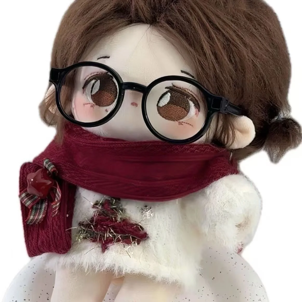 

10cm Cotton Doll Christmas Snowman Scarf Sweater for Star Body Doll Dress Up Accessories New Year Gift