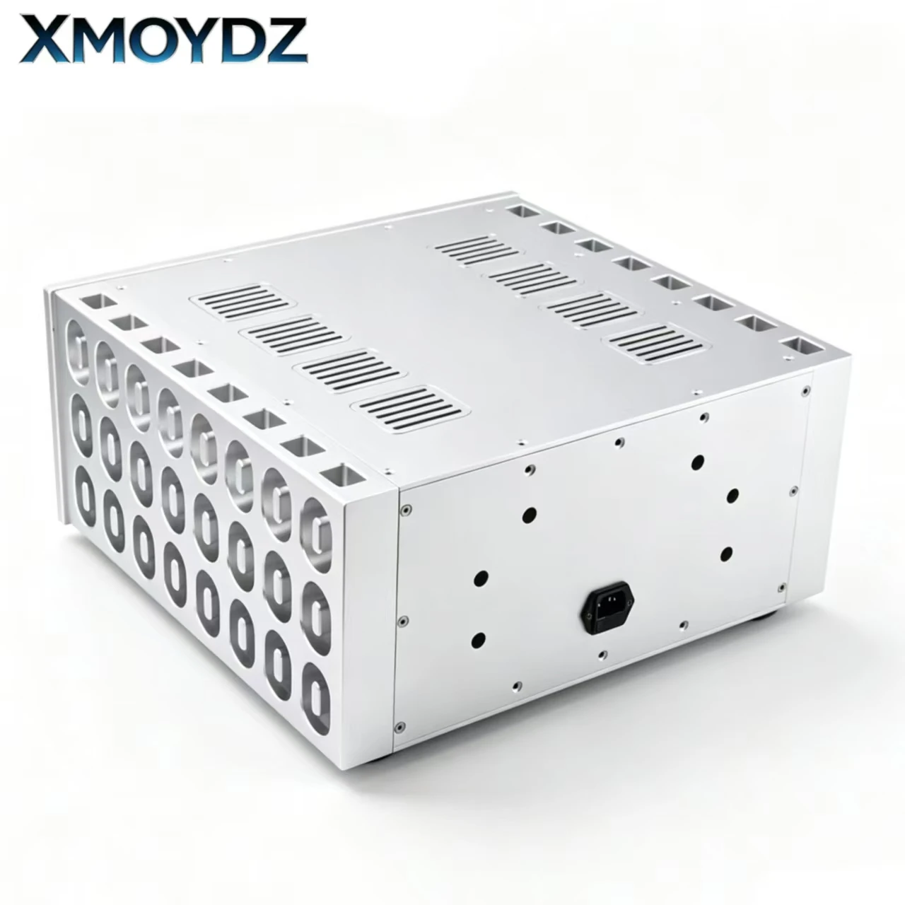 Power Amplifier Chassis Full Aluminum Alloy Class A Rear Stage Dual Heat Dissipation 4420 CNC HiFi Audio Enclosure DIY Amp Case