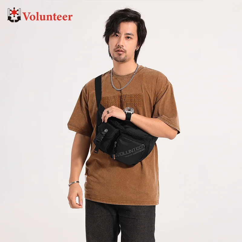 VOLUNTEER Cross-body for Men 2023 New Stylish Travel Large Capacity High Quality Waterproof Oxford Casual Bags 1802-13