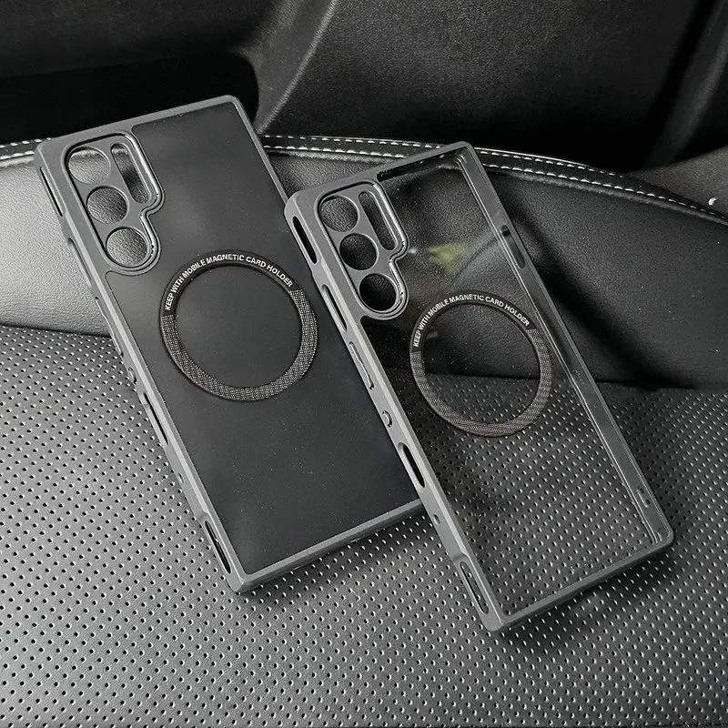 For ZTE Nubia Red Magic 10 Air 10 Pro Plus Case Frosted Transparent Magnetic Acrylic Drop-proof Cover For Red Magic9 9S Pro plus