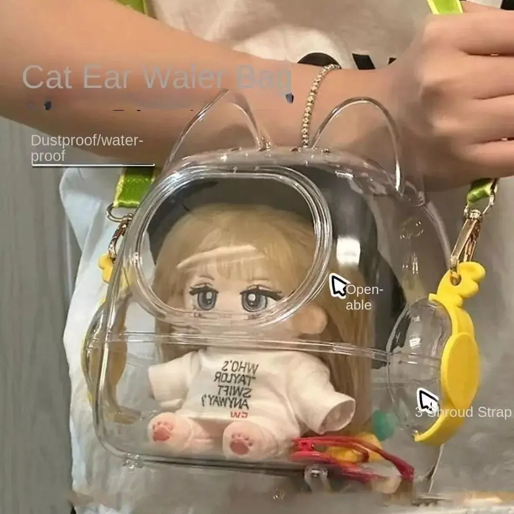 New Transparent Doll Display Bag Waterproof Multifunctional Itabag Trendy Hamster Carrying Cage