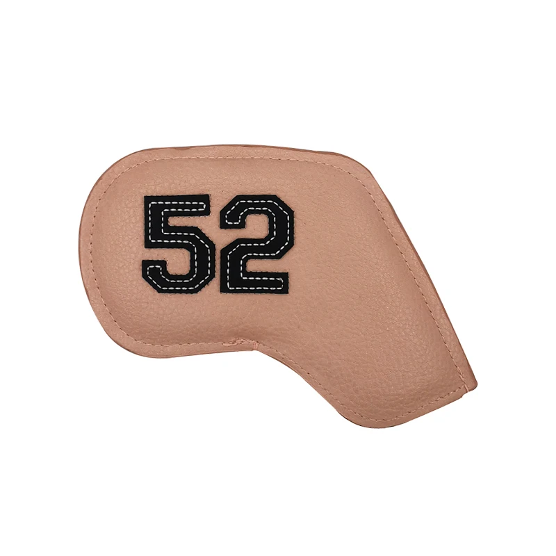 Golf Club Head Cover Golf Sand Cover Leather Golf Iron Cover Golf Ball Angle Dug Head Protection Sleeve, Color Digital Gradient