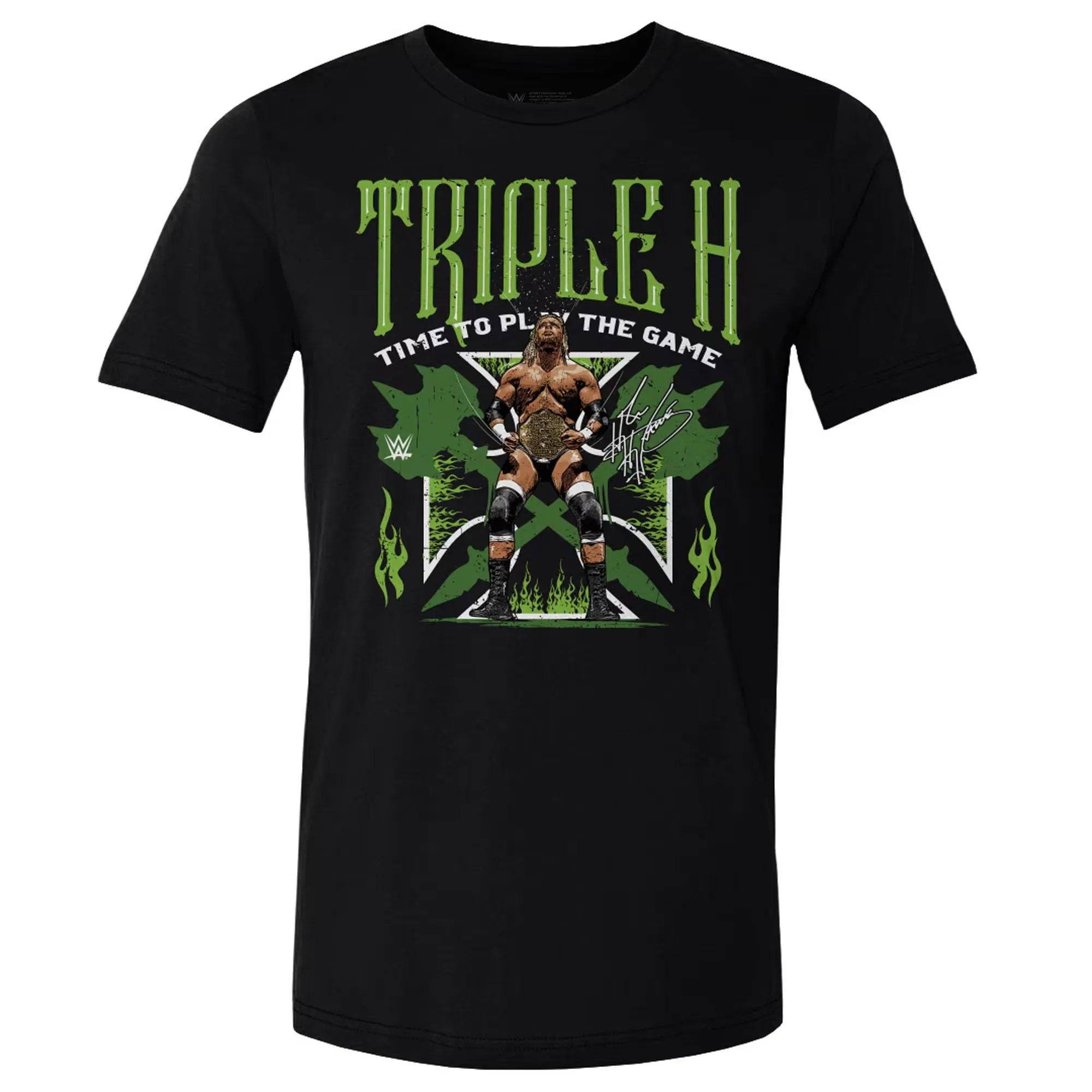 

Men's Black Triple H Hall of Fame Class of 2025 T-Shirt Summer Short Sleeve Tee Shirts Sports Children Clothes Tops