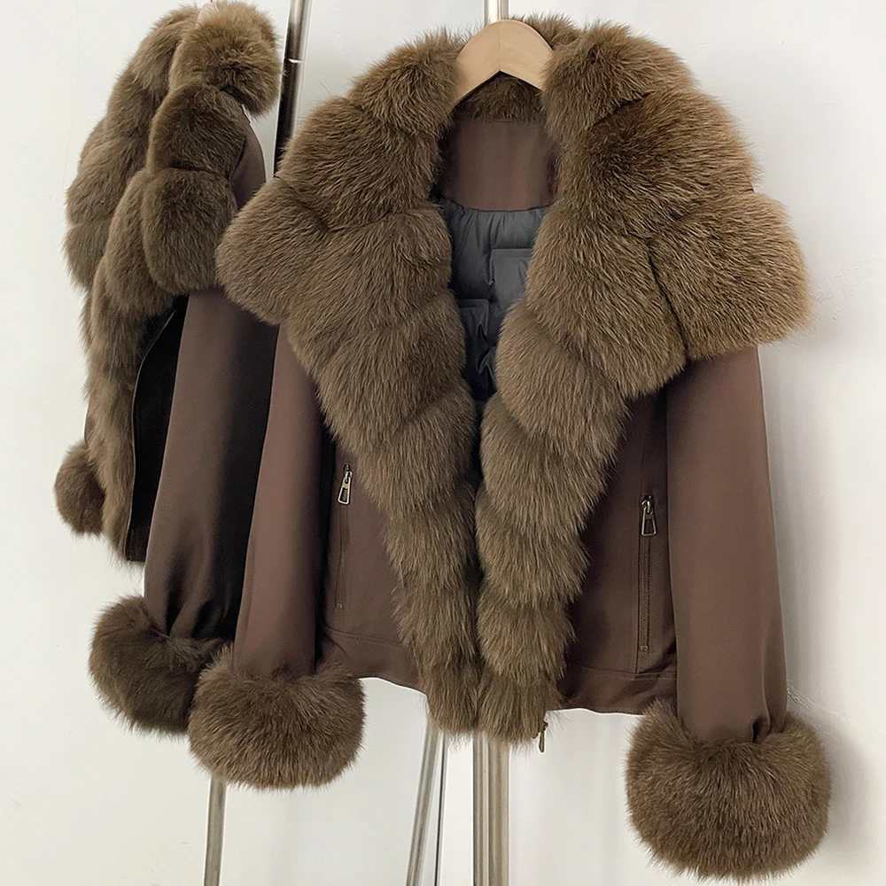 Women's Jacket Cropped Relaxed Fit Down Jacket Windproof Urban Style Commuting Winter Women's Cropped Jacket for Cold Climate