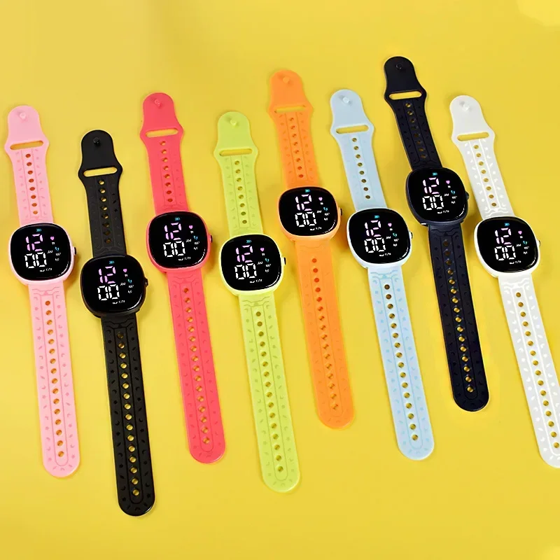 Montre-bracelet électronique LED étanche pour enfants, montre numérique pour enfants, montre de sport pour étudiants, nouveau