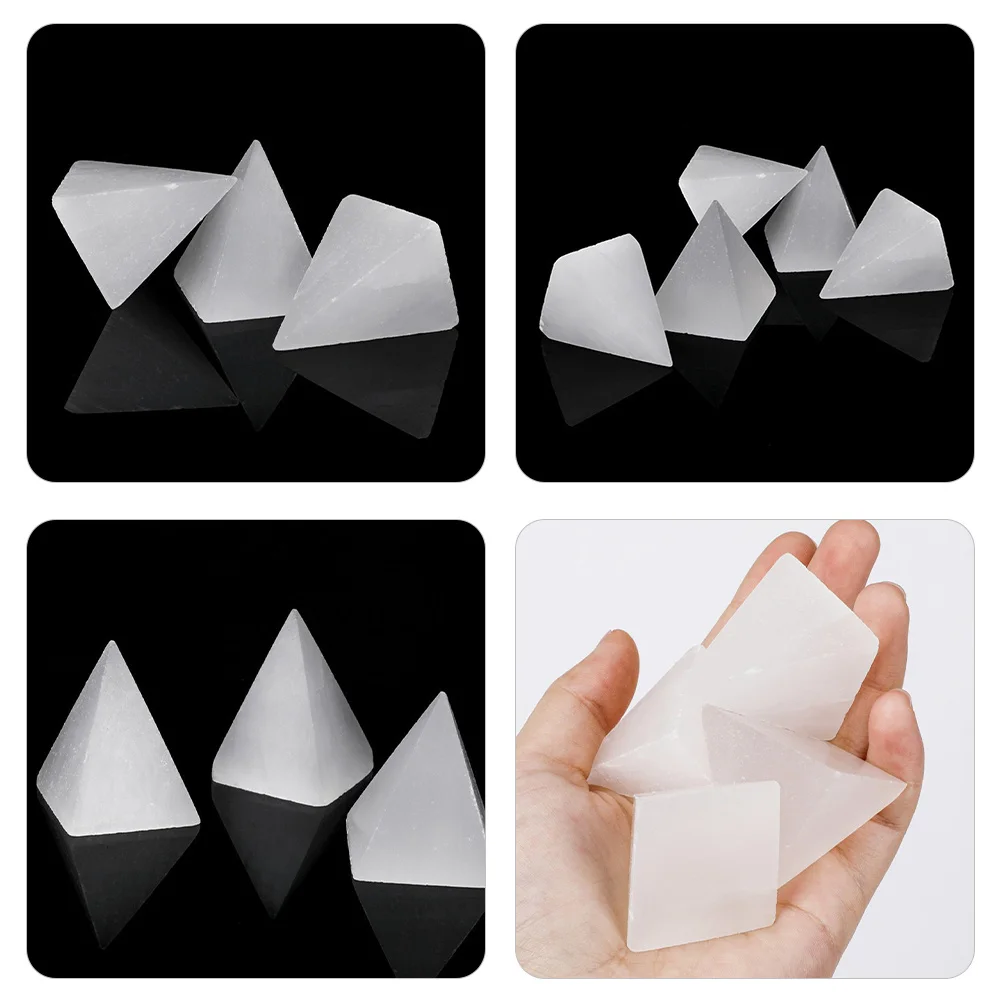 

Crystal Pyramid Desktop Decorative Tower Exquisite Meditation Ornament Home Enhancer Natural Stone Art Decor