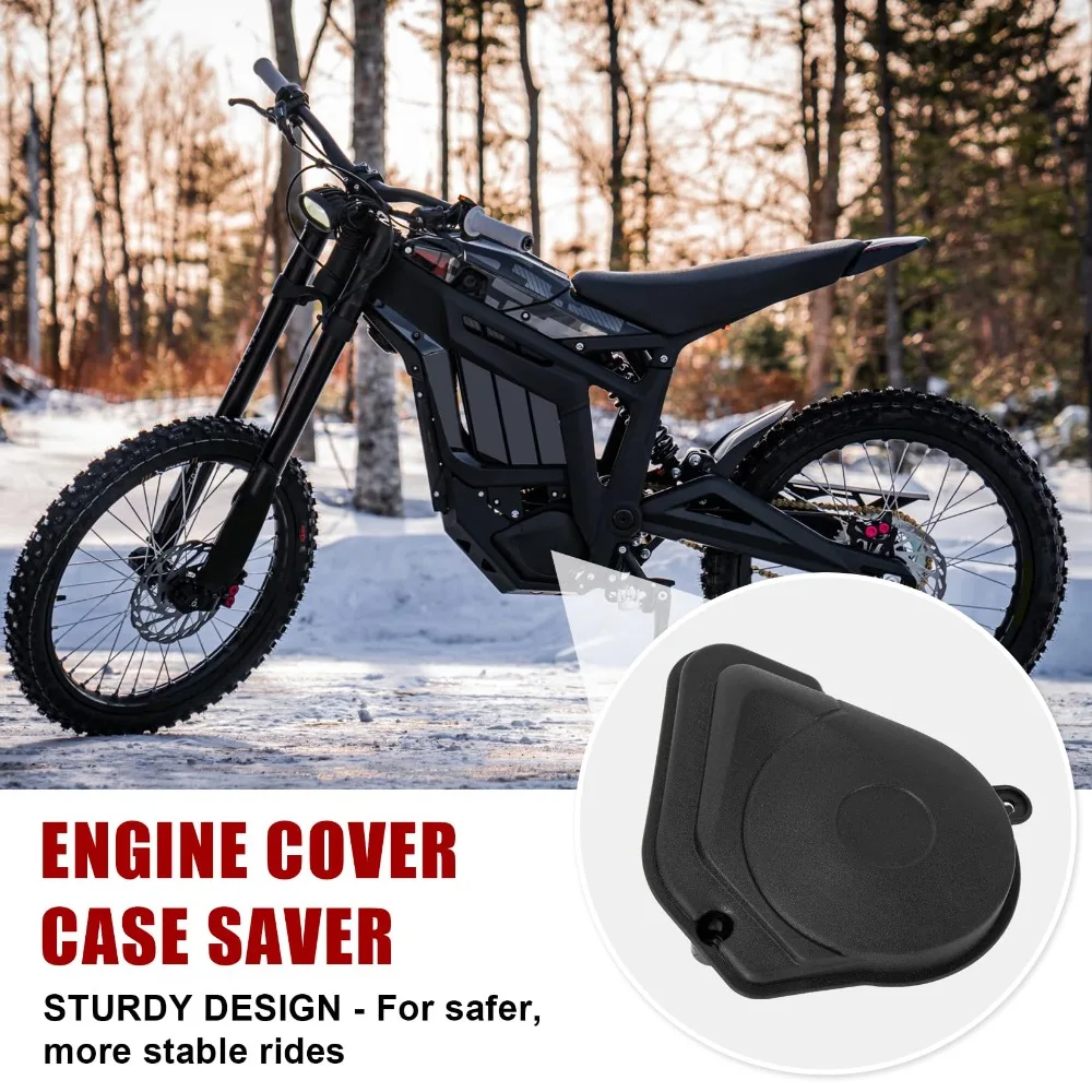 Motorcycle Engine Cover Case Saver Fits for Talaria Sting MX3 MX4 MX5 Electric Dirt Bike Black/Carbon Fiber