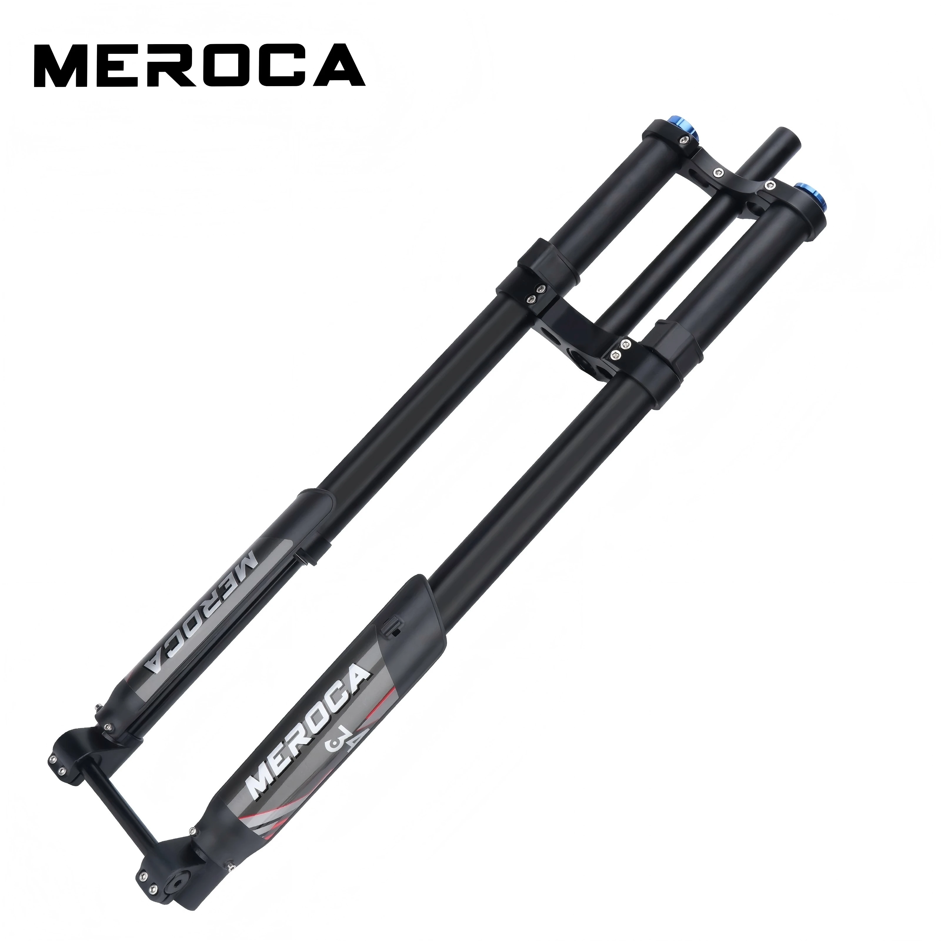 

MEROCA Double Shoulder Inverted Air Fork 200mm Travel 110x15mm Air Pressure High-Strength Aluminum, Damping & Lockout Disc Brake