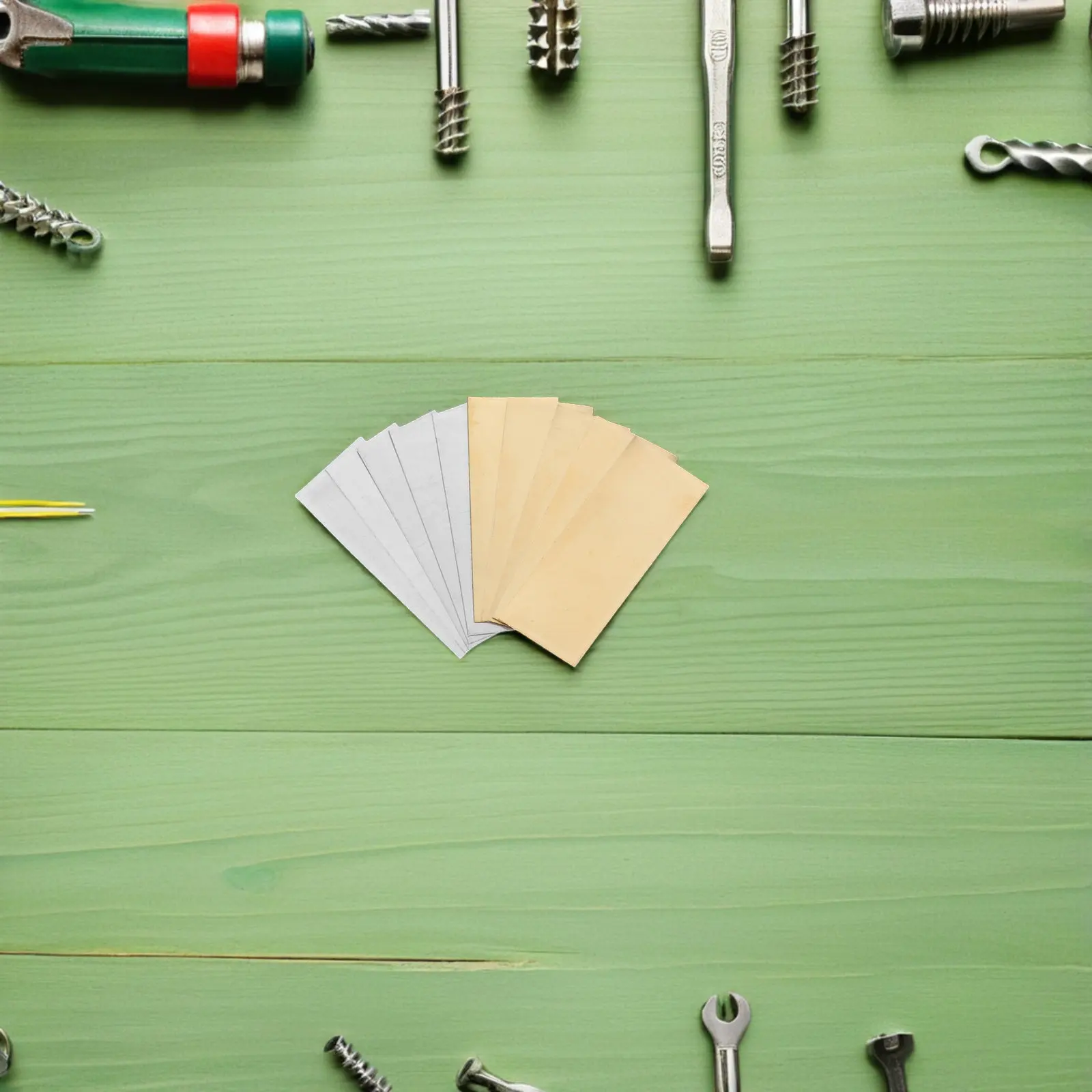 Kit éducatif de 12 bandes d'électrodes en zinc-cuivre pour expériences scientifiques sur piles fruit, réactions électrochimiques en classe