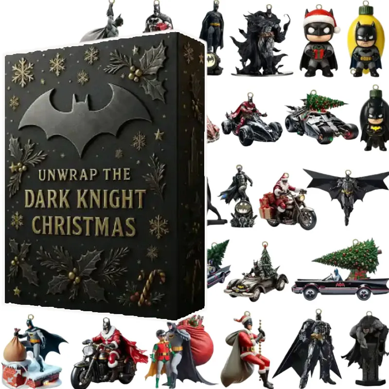

DC Batman Advent Calendar Anime Cartoon 2025 Christmas Calendar 24 Cute Characters Doll Decorative Gifts New Year Surprise Box