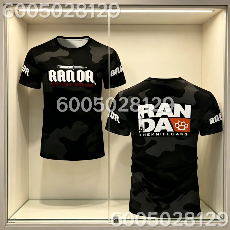 2026 New 3D Print Boxing RANDA Breathable Sportwear Men Fightwear Outdoor Casual Short Sleeve Men's Tops Tees Family Kids Tees