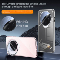 Transparent Anti-yellowing Metal Lens Tempered Glass Protective Lens Phone case For OPPO Find X8 Ultra X8s + X8 Pro Back Cover